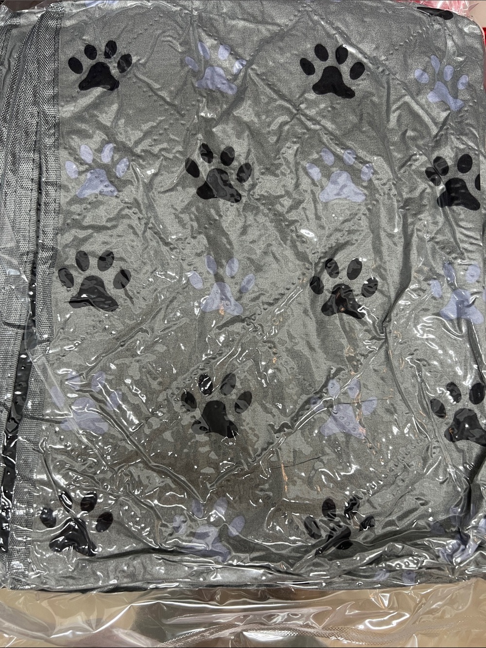 Washable Paw-Print Dog Training Pad - Gray 72x72 Sealed and brand new